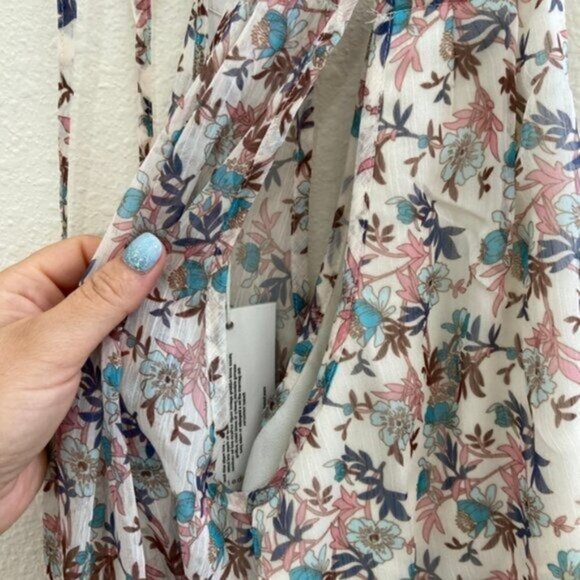 Anthropologie Foxiedox Antonia Pleated Maxi Floral Dress Size NWT XS MSRP $180 - Picture 10 of 14
